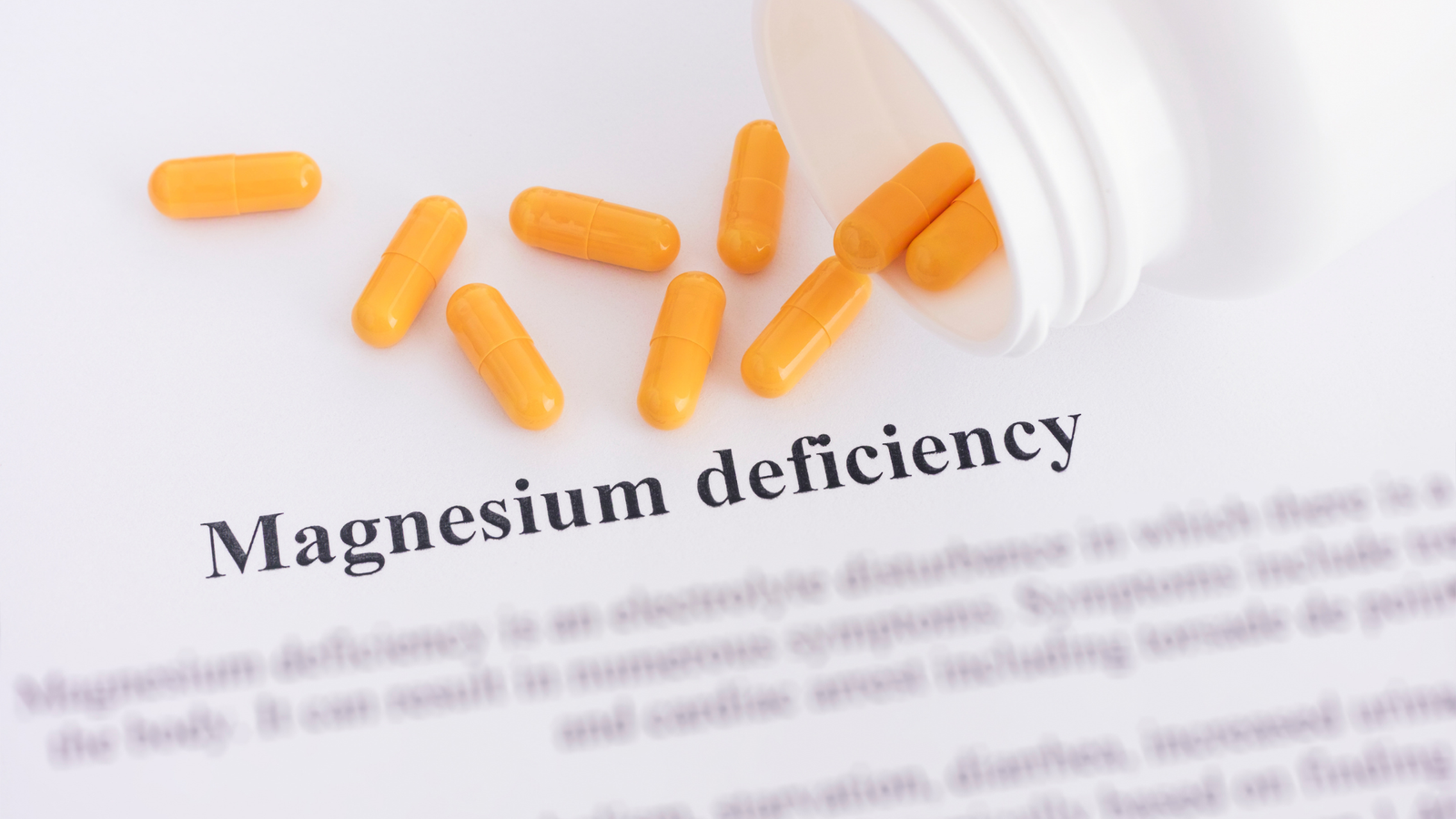 symptoms of low magnesium deficiency
